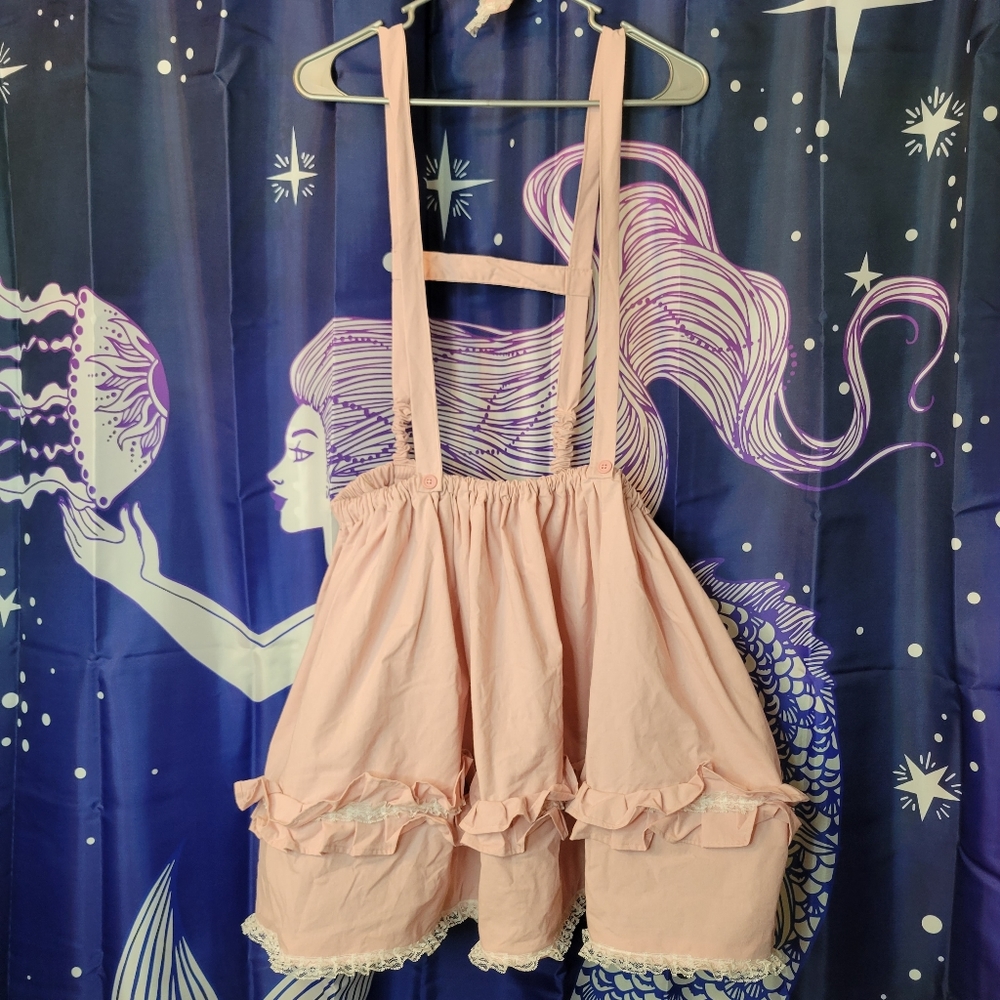 Adorable Pastel Pink Doll Style Jumper dress